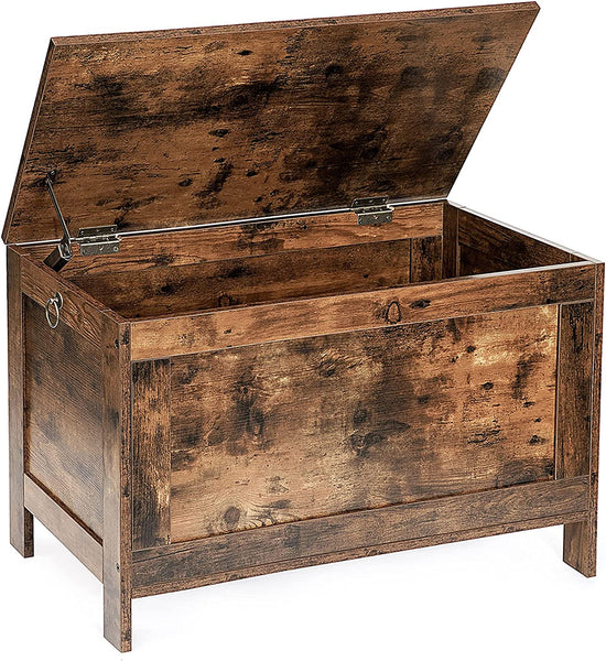 Storage Chest, Retro Toy Box Organizer with Safety Hinge, Sturdy Entryway Storage Bench Toy Chest,
