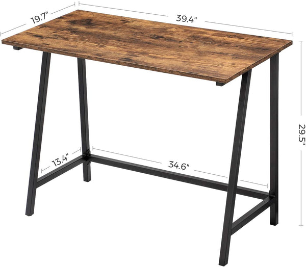 39-Inch Space Saving Computer Desk, Office and Home Study Writing Table