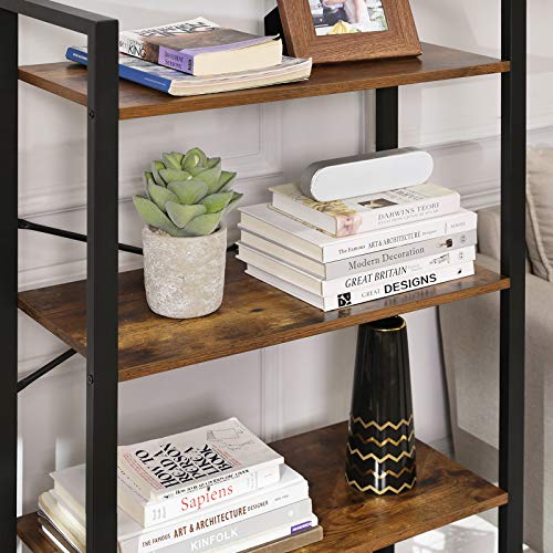 4-Tier Bookshelf Storage Rack Ladder Shelf