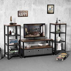 TV Stand for TVs up to 43 Inches, Storage Console with Metal Shelf, Entertainment Center