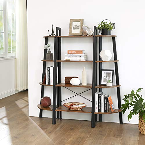 Vintage 4-Tier Ladder Bookshelf