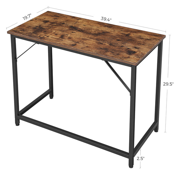 Computer Desk, Writing Desk, 39 Inch Office Table, for Study and Home Office