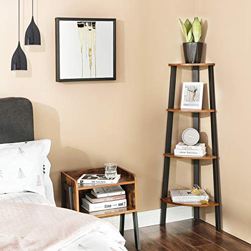 4 Tier Corner Shelf Rack and Organizer Ladder