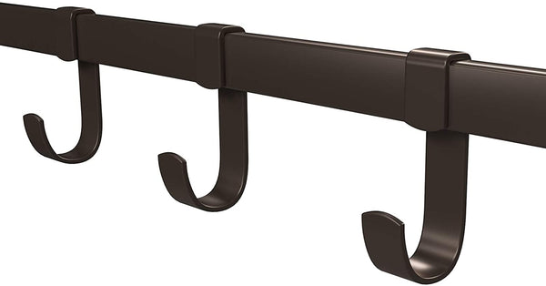 Wall Mounted Coat Rack Shelf with 5 Hooks