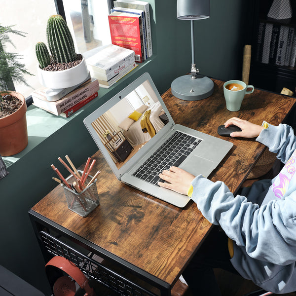 Folding Computer Desk Writing Desk with 8 Hooks