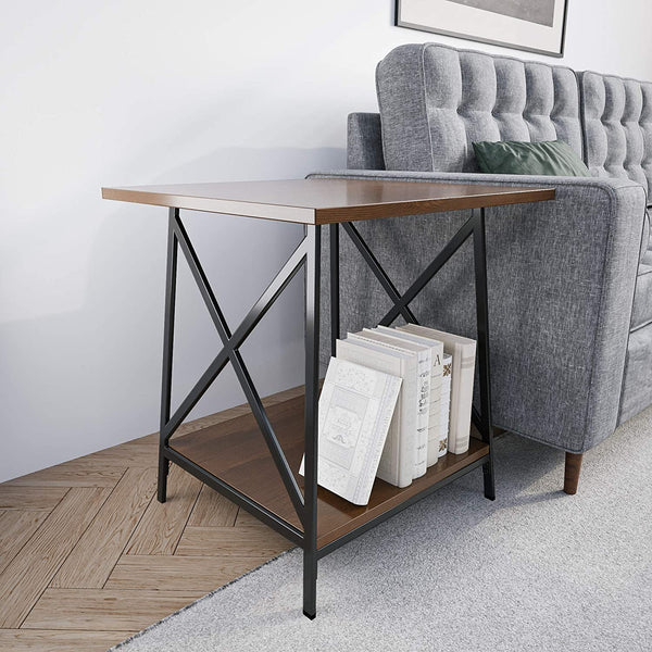 Edenbrook Walcott Side Table-Modern Farmhouse-Open Shelving